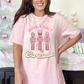 Wholesale Nuts about Christmas Graphic Tee - Black Tee