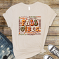 Wholesale Retro Fall Vibes Graphic Tee - Grey Tee