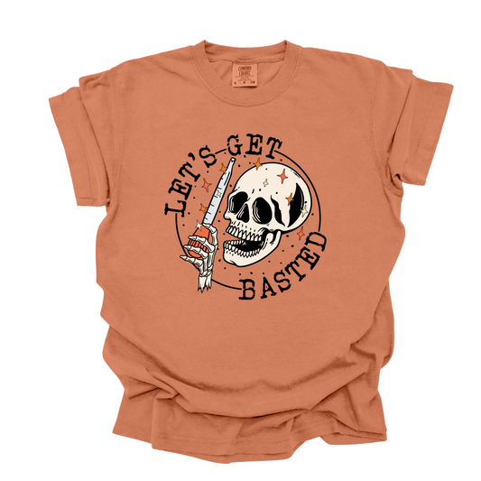 Wholesale Get Basted Graphic Tee - Brown