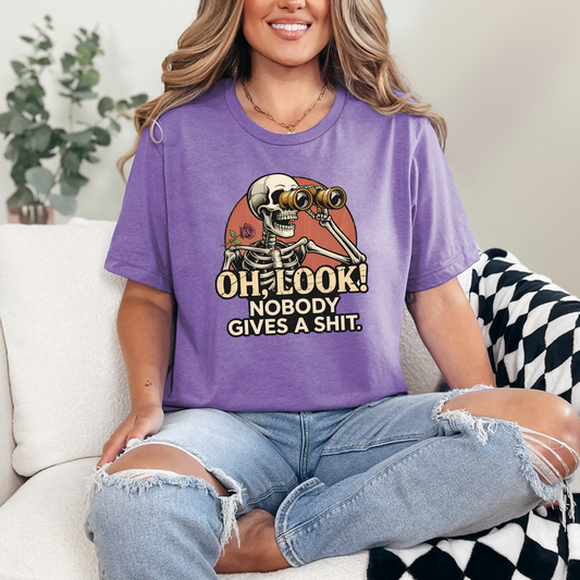 Wholesale Oh Look Nobody Graphic Tee - Heather Team Purple Tee