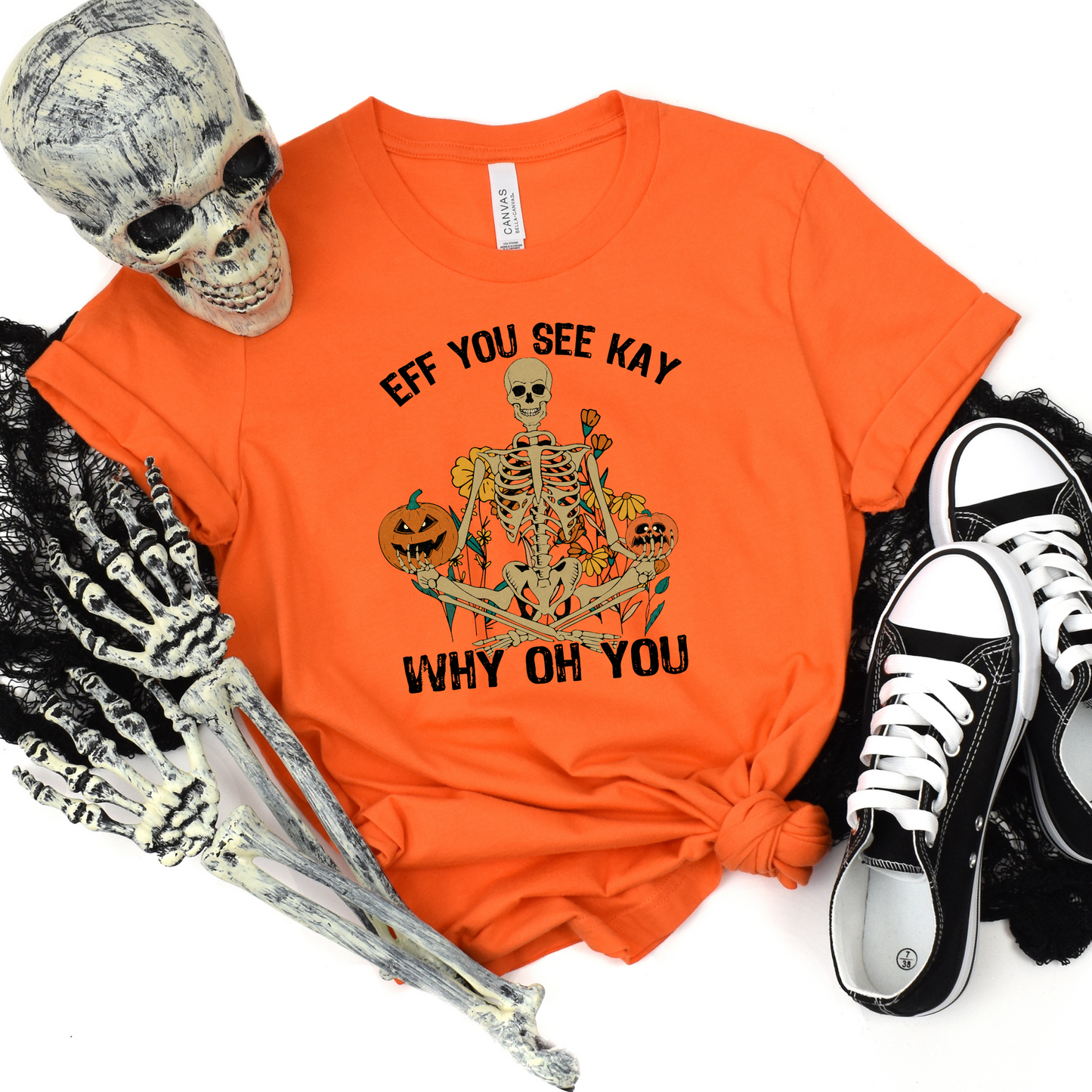Wholesale Eff you see kay Graphic Tee - Orange Tee