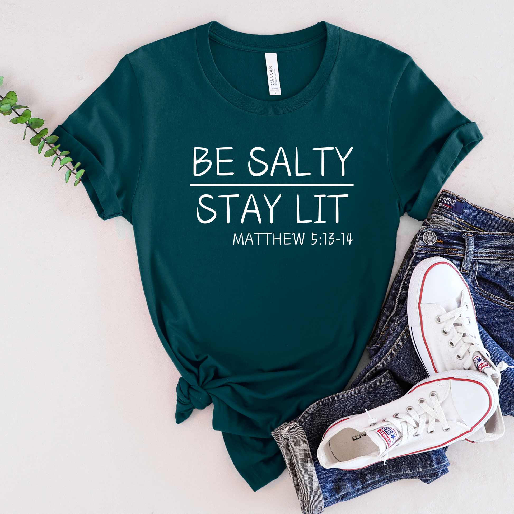 Wholesale Be Salty Stay Lit Graphic Tee - Atlantic Tee