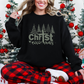 Wholesale Distressed Merry Christmas Sweatshirt - Black Sweatshirt