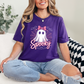 Wholesale Spooky Ghost Pink Graphic Tee - Team Purple Tee