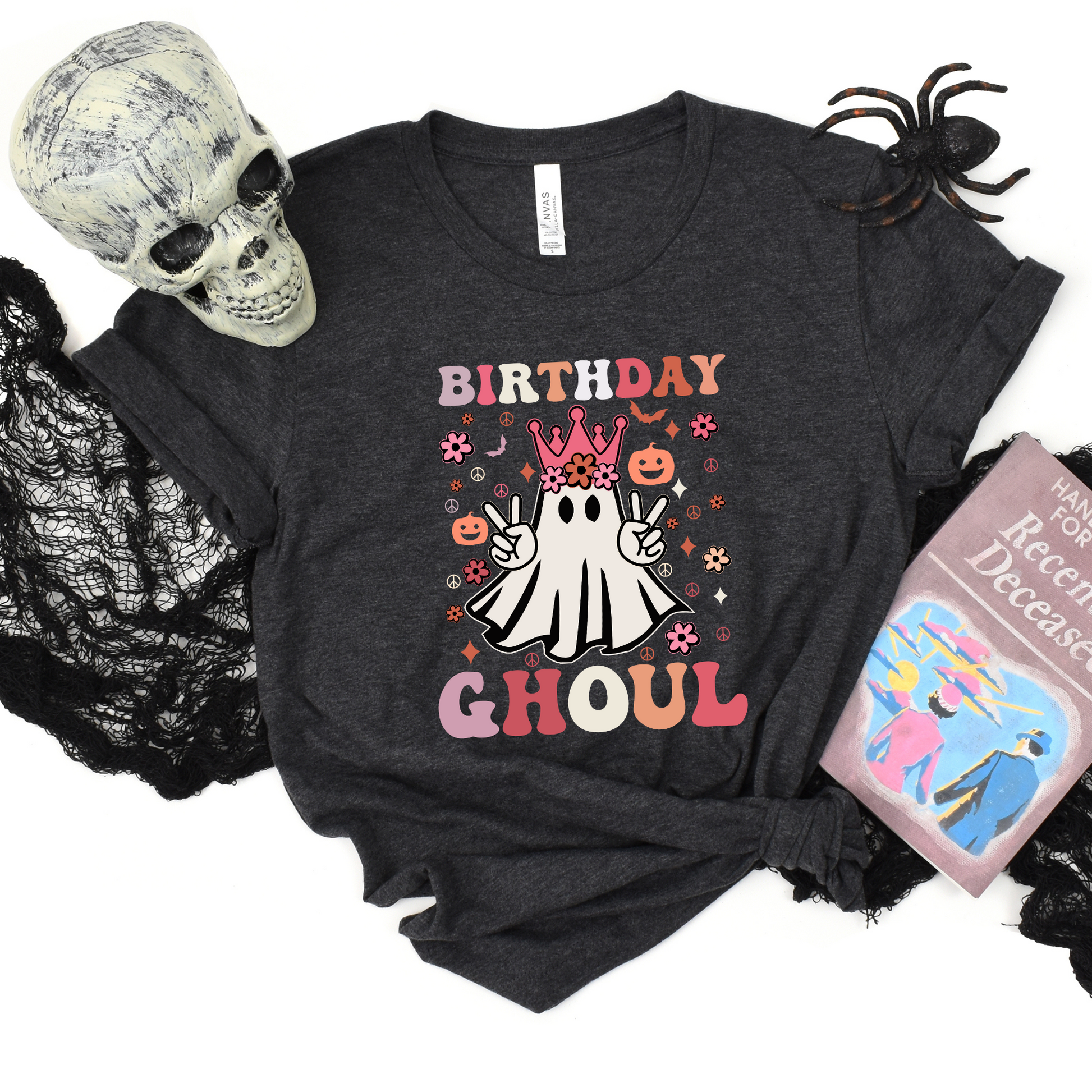 Wholesale Birthday Ghoul Graphic Tee - Black Tee