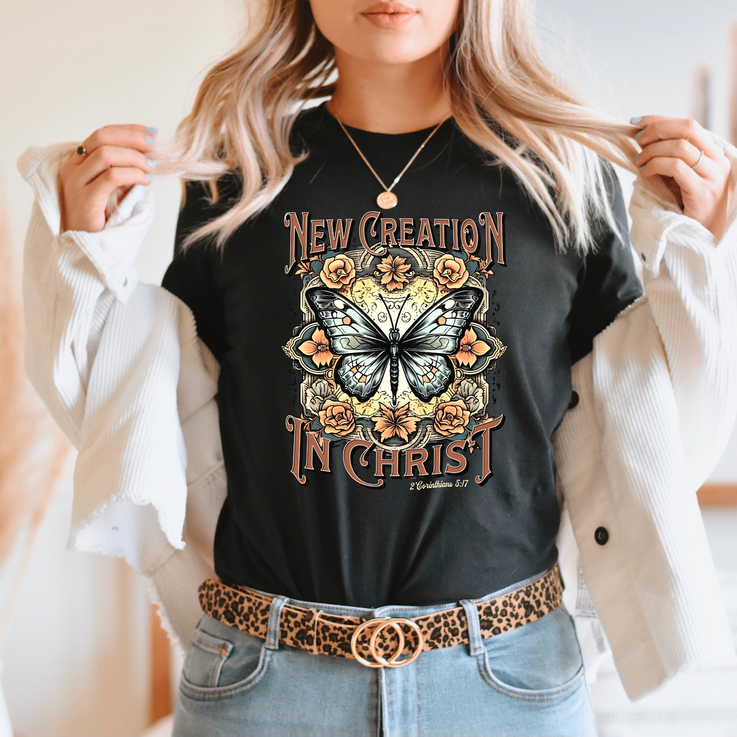 Wholesale New Creation Graphic Tee - Black Tee