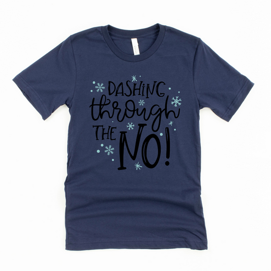 Wholesale Dashing through the NO Graphic Tee - Navy Tee