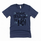 Wholesale Dashing through the NO Graphic Tee - Navy Tee