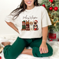 Wholesale Merry Woofmas Dogs Graphic Tee - Natural Tee