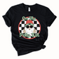 Wholesale Santa's Petty List Graphic Tee - Forest Green Tee