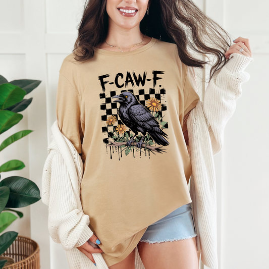 Wholesale F Caw F Graphic Tee - Sand Dune Tee