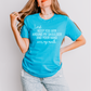 Wholesale Over my mouth Graphic Tee - Aqua Tee