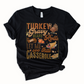 Wholesale Turkey Gravy Beans Rolls Graphic Tee - Black