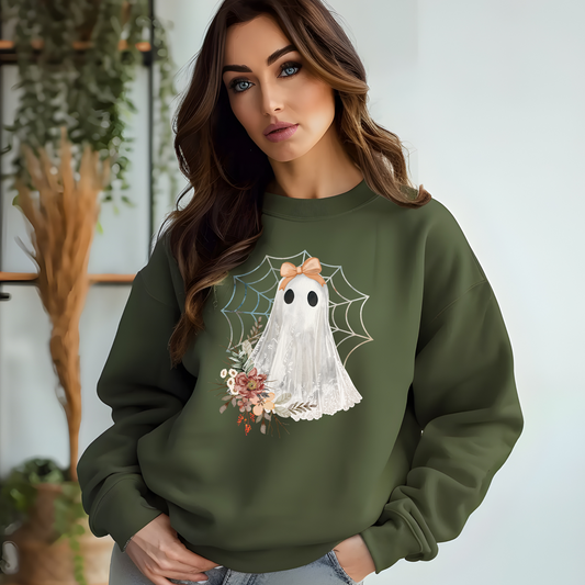 Wholesale Vintage Lace Ghost - Grey Sweatshirt