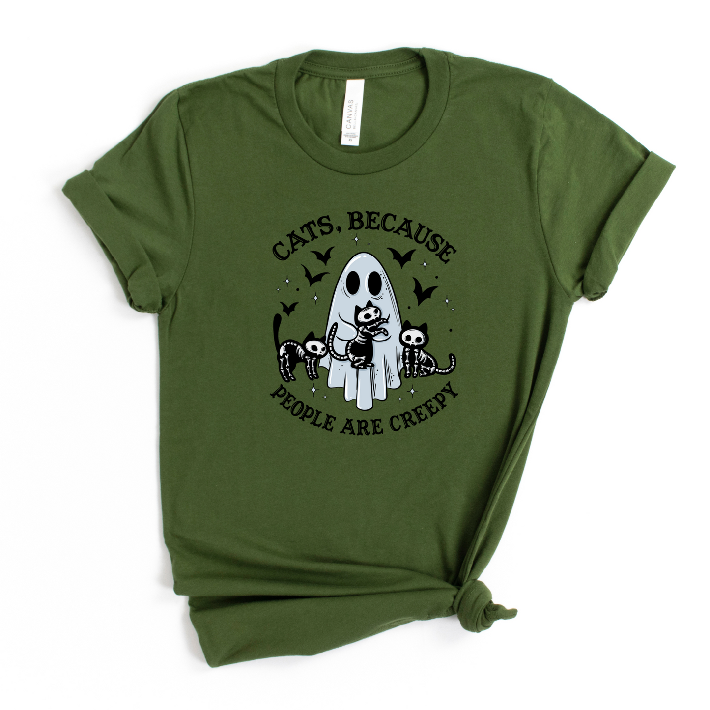 Wholesale Cats People are creepy - Grey Sweatshirt