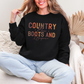Wholesale Country Music, Books & Bonfires Sweatshirt - Black Sweatshirt