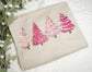 Wholesale Pink Christmas Trees Graphic Tee - Mauve