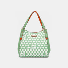  Nicole Lee USA Contrast Polka Dot Handbag