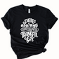 Wholesale Always Thankful Graphic Tee - Charcoal