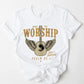 Wholesale Made to Worship Guitar Graphic Tee - White
