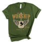 Wholesale Made to Worship Guitar Graphic Tee - Maroon