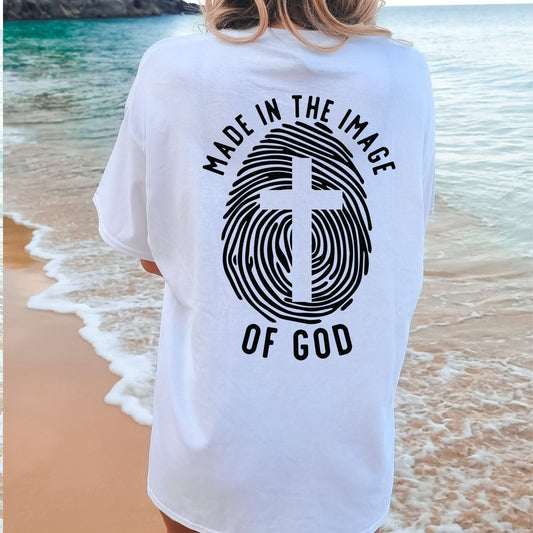 Wholesale Image of God Graphic Tee - White