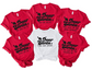 Wholesale Dear Santa Family Tees Graphic Tee - Red