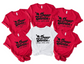 Wholesale Dear Santa Family Tees Graphic Tee - Red