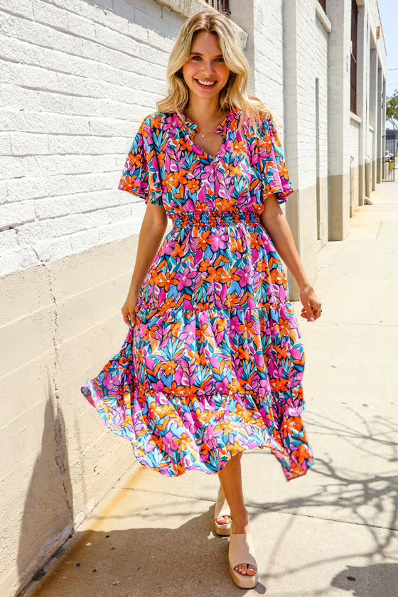 Follow Me Floral Dress