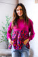 Fuchsia Fizz Drop Shoulder Babydoll Blouse