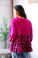 Fuchsia Fizz Drop Shoulder Babydoll Blouse