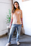 Zigzag Charm Blush Thermal Long Sleeve