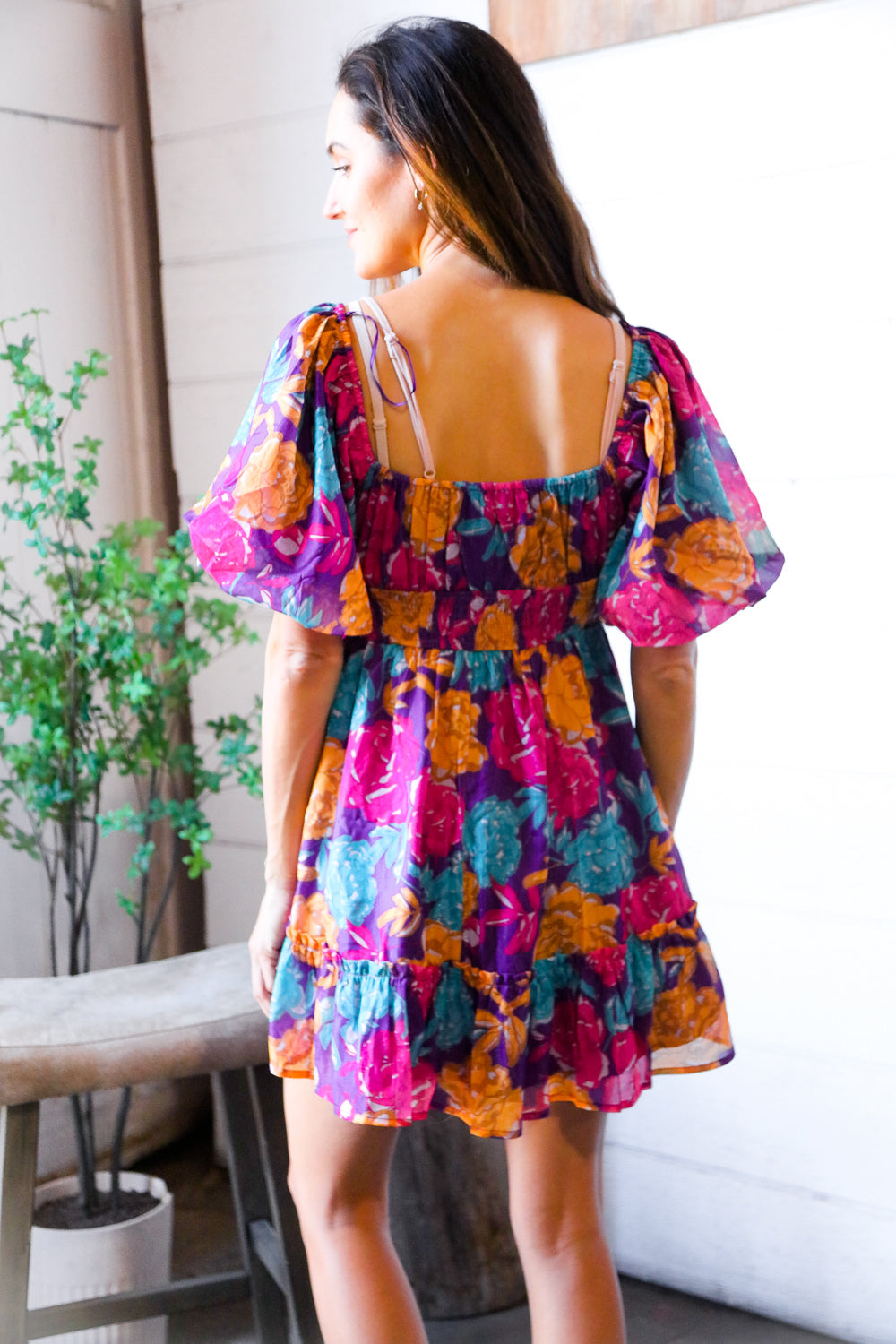 Rosewood Romance Banded Surplice Dress