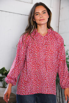  Poppy Daydream Floral Woven Blouse