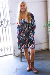 An Evening Out Navy Empire Waist Dress
