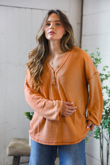  Pumpkin Spice Henley