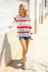 Feeling Patriotic Netted Pullover