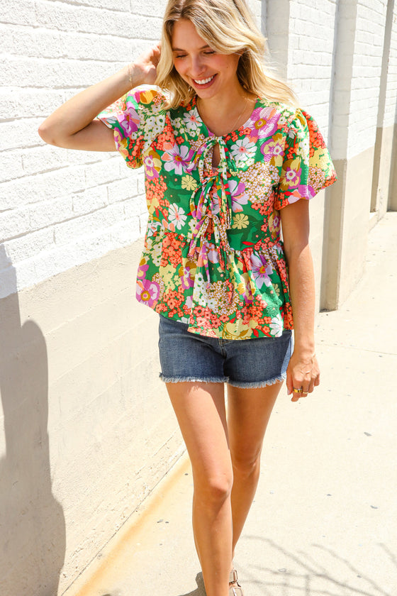 Spring Vibes Babydoll Top