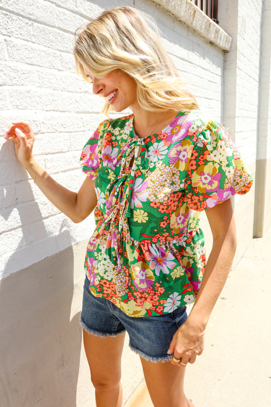 Spring Vibes Babydoll Top