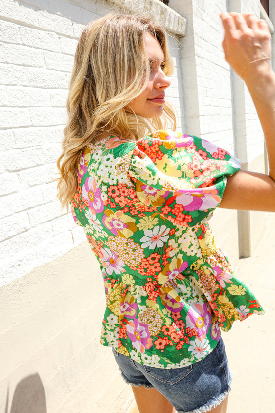 Spring Vibes Babydoll Top