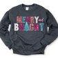 Wholesale Merry and Bright Bling Graphic Tee - Fuchsia Sweatshirt