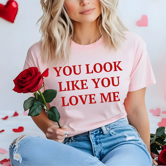 Wholesale You look like you love me Graphic Tee - Pink Tee