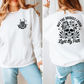 Wholesale May The Bridges Burn Front/Back Sweatshirt - White Sweatshirt