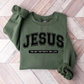 Wholesale Varsity Jesus - Heather Grey Sweatshirt