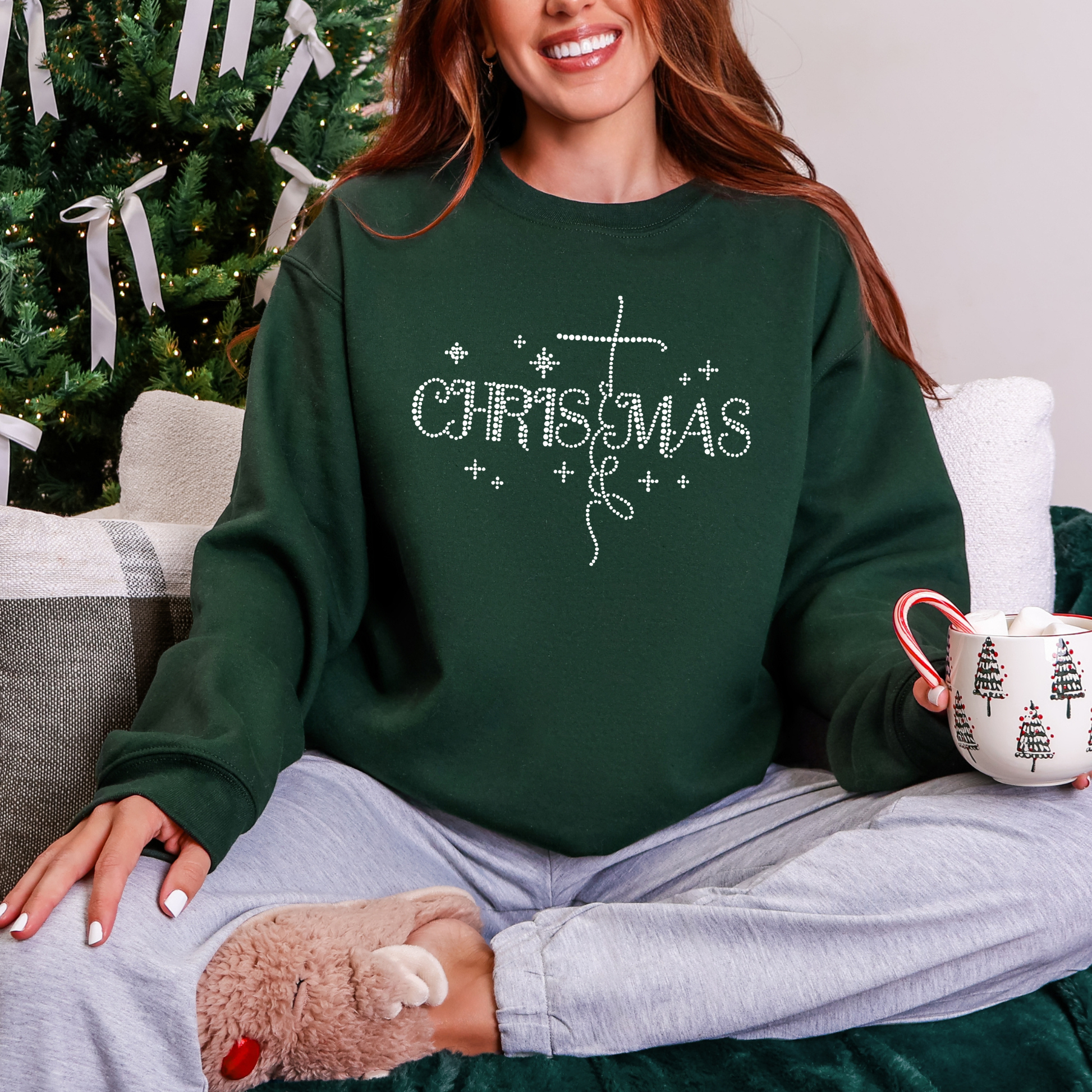 Wholesale Christmas Faith Sweatshirt - Forest Sweatshirt