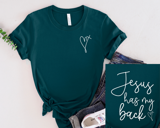 Wholesale Jesus has my back Graphic Tee - Atlantic Tee