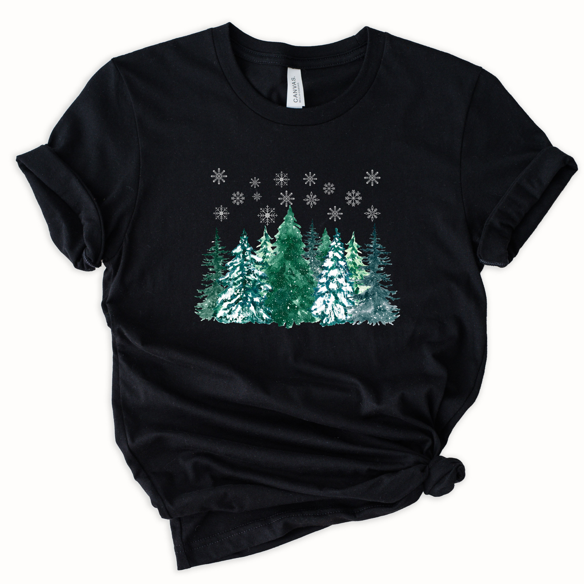 Wholesale Snow is falling Graphic Tee - Black Sweatshirt