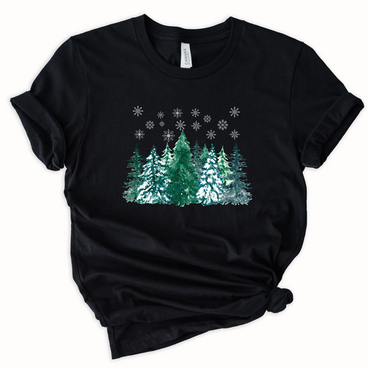 Wholesale Snow is falling Graphic Tee - Black Sweatshirt