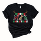 Wholesale Merry Doggy Christmas Graphic Tee - Black Sweatshirt