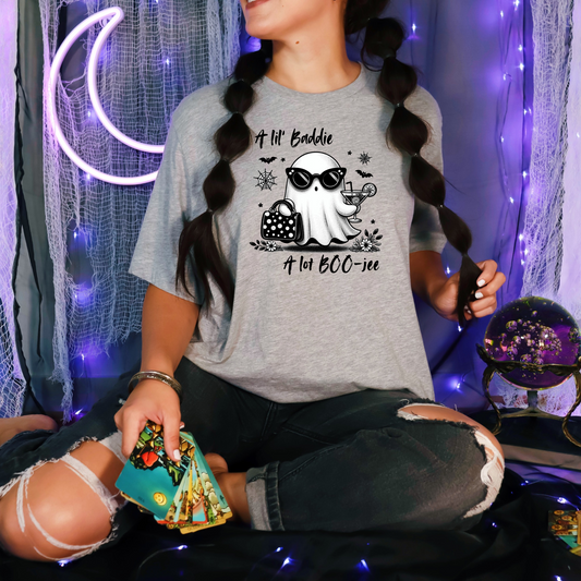 Wholesale Boujee Baddie Graphic Tee - Grey Tee